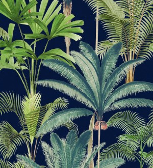Papel pintado autoadhesivo plantas tropicales verde y rosa 50x300 cm  Tropicalplants