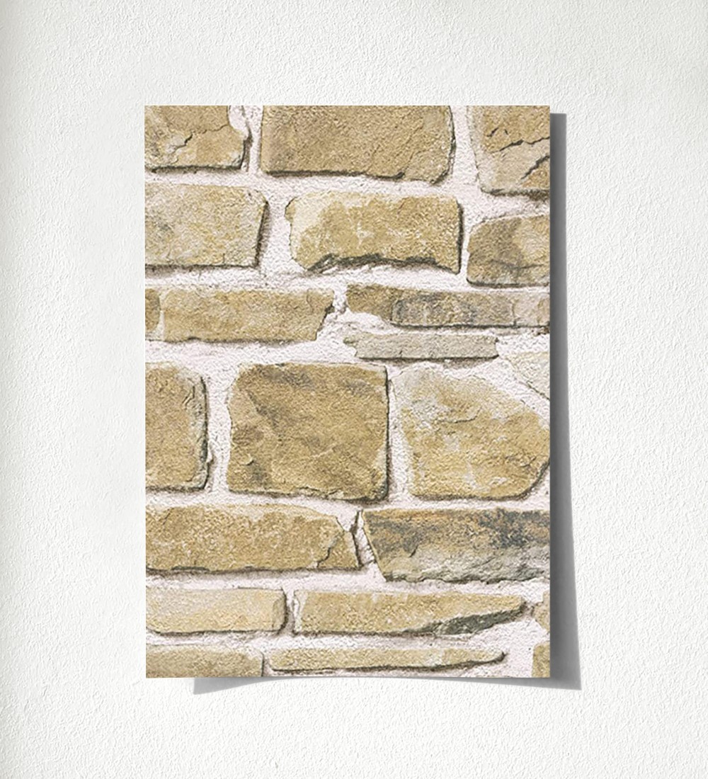 Papel pintado muro de piedra caliza superlavable vinílico - Lawton Street  421622