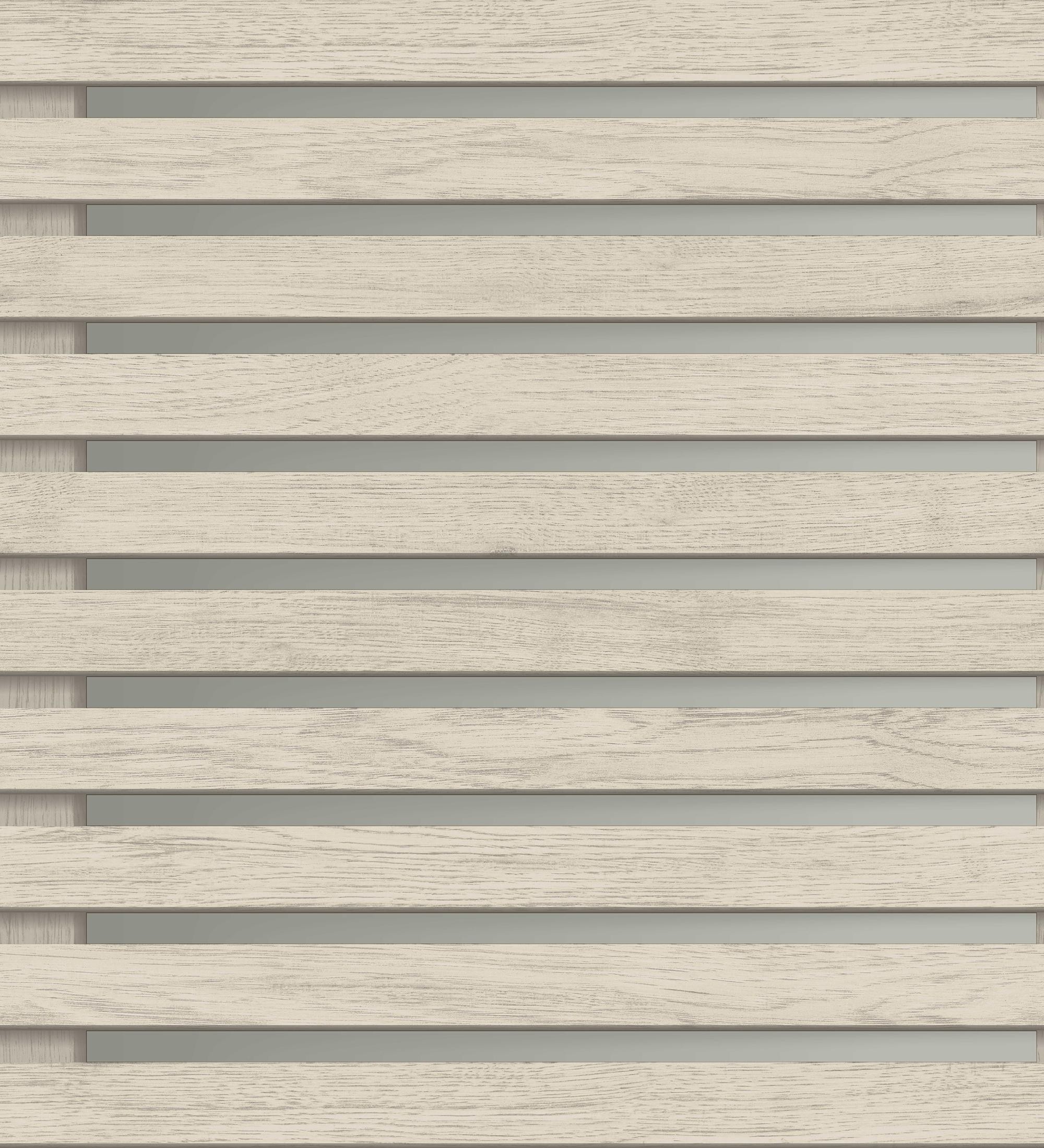 Papel pintado de listones de madera natural imitando el diseño de palillería  - Lance Wood Line 682662