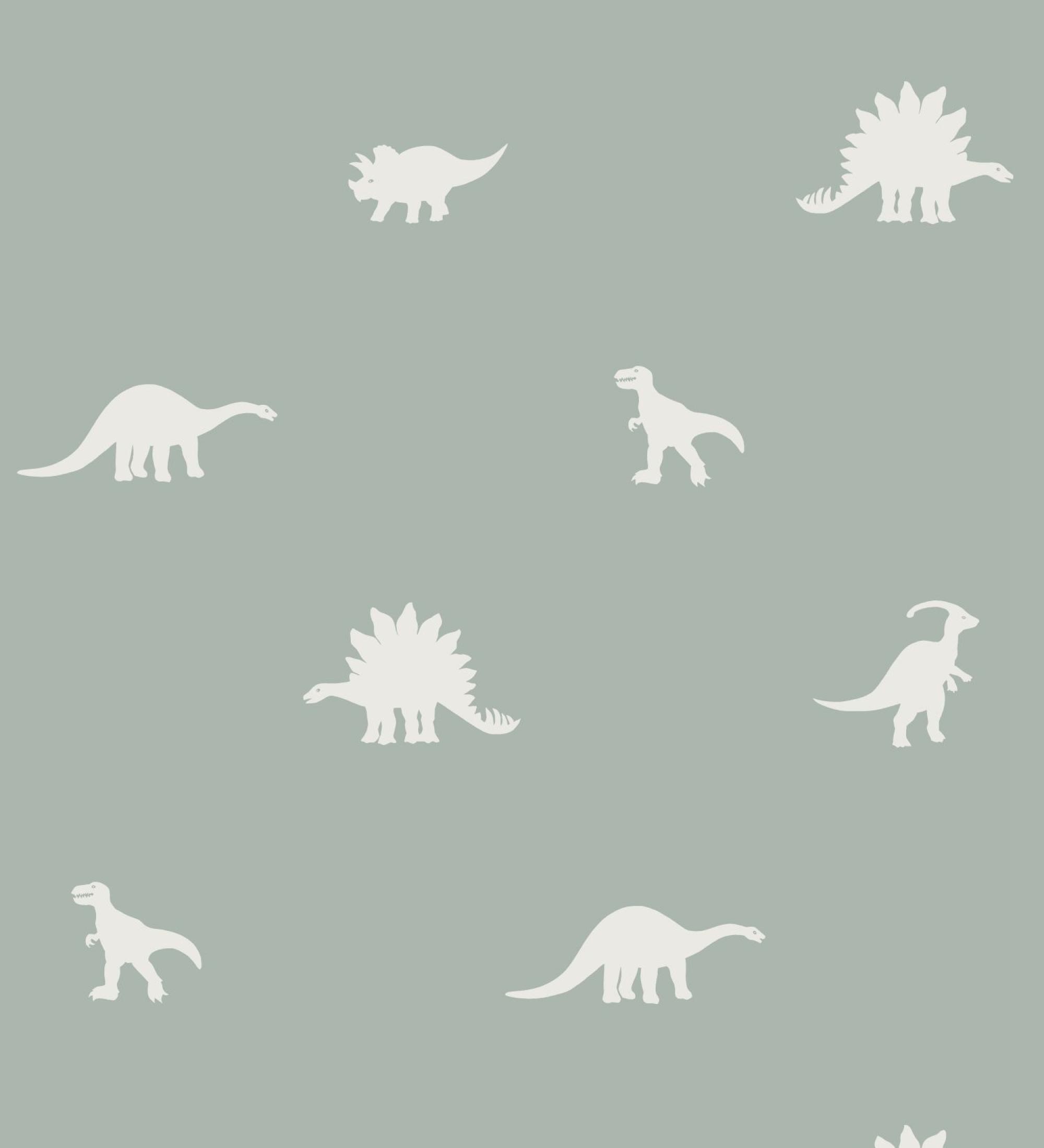 Papel pintado infantil dinosaurios - Jurassic Friends 127677