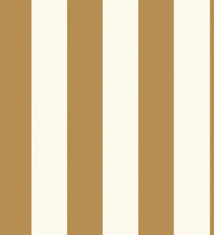 Papel pintado de rayas ocre con textura suave Dijon Stripes 682915