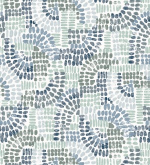 Papel pintado con mosaico abstracto Honiton Mosaic 682957