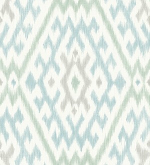 Papel pintado con diseño Ikat de estilo tribal étnico Mykonos Boho 682978