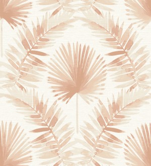 Papel pintado hojas de palmera tonos cálidos Aloha Palm 683027