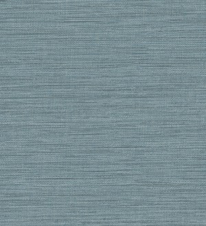 Papel pintado fibra vegetal microtexturada en tonos azul Sahara Weave 683135