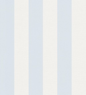 Papel pintado de rayas celeste y blancas con textura textil Bossa Nova Stripes 683244