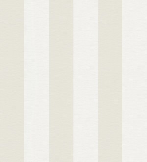 Papel pintado de rayas beige y blanco roto con textura textil Bossa Nova Stripes 683246