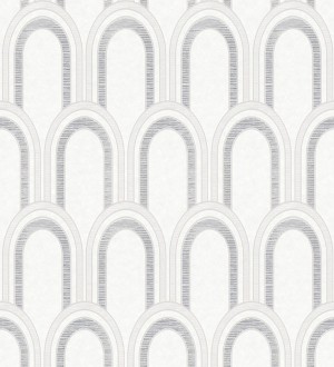 Papel pintado geométrico de arcos en estilo art déco Majestic Arches 683302