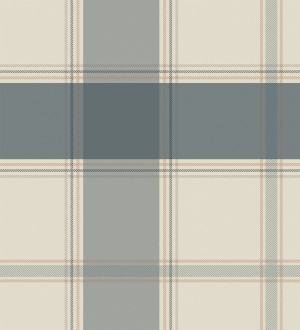 Papel pintado de cuadros escoceses en color azul Hamilton Tartan 683366