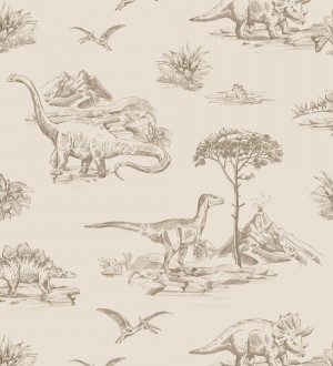 Papel pintado paisaje de dinosaurios Jurassic Dinosaurs 683495