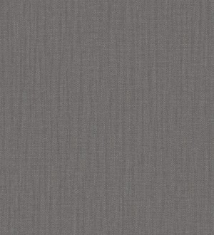 Papel pintado de tejido de lino en tonos gris oscuro Savoy Linen 683521