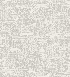 Papel pintado hexagonales con efecto desgastado color gris Okon Trace 683179